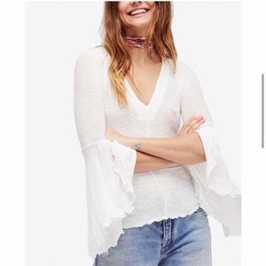 Bell Sleeve Retro Long Sleeve Top